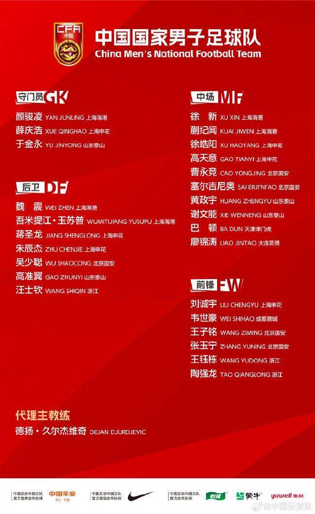 2025 동아시아축구연맹(EAFF) E-1 챔피언십(동아시안컵) 중국 대표팀 명단. /사진=소후닷컴 캡처