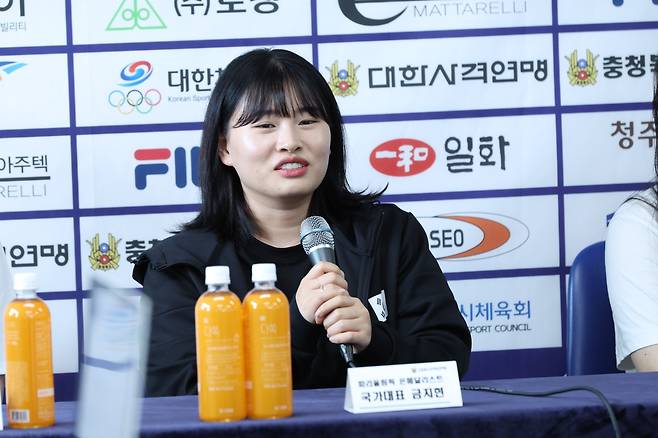 파리 올림픽 공기소총 혼성 은메달 금지현 [대한사격연맹 제공. 재판매 및 DB 금지]