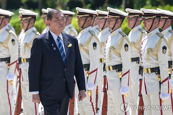 이시바 시게루 일본 총리 [AFP 연합뉴스 자료사진. 재판매 및 DB 금지]