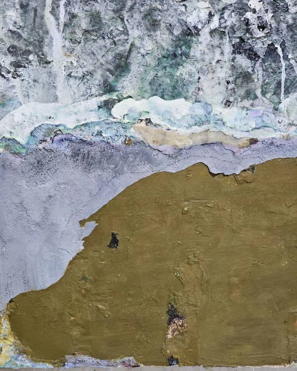 파도 치는 바위 56-56cm Mixed Media 2025