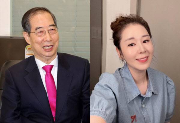 한덕수 전 국무총리, 방송인 오윤혜. (사진=연합뉴스/오윤혜 인스타그램)