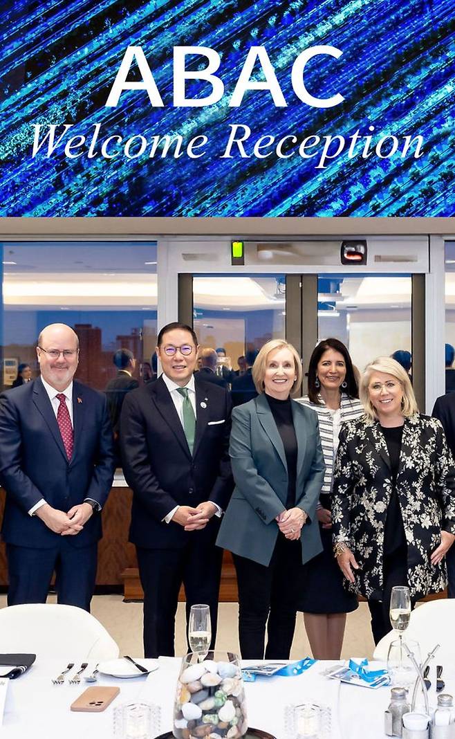 조현상 HS효성 부회장이 지난 4월 캐나다 토론토에서 열린 2025 ABAC 2차 회의에 참석하고 있다. ⓒHS효성