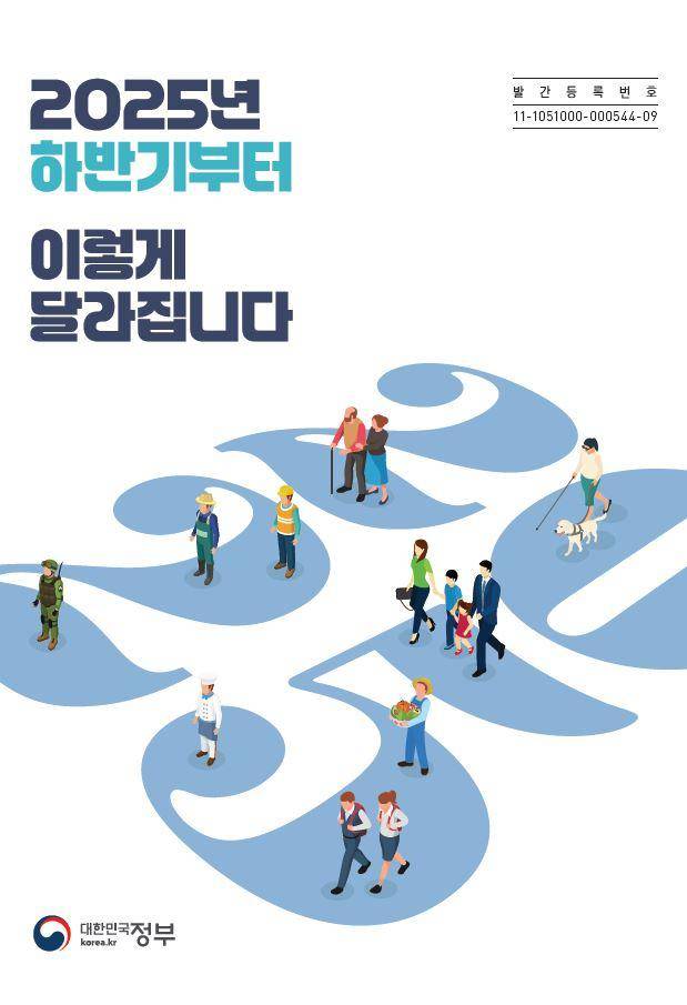 2025년 하반기부터 이렇게 달라집니다 표지. 기획재정부 제공