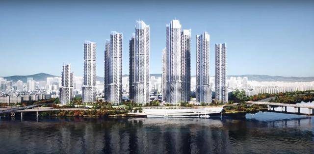 압구정3구역 설계를 맡은 희림컨소시엄의 '더 압구정' 투시도. 희림 제공