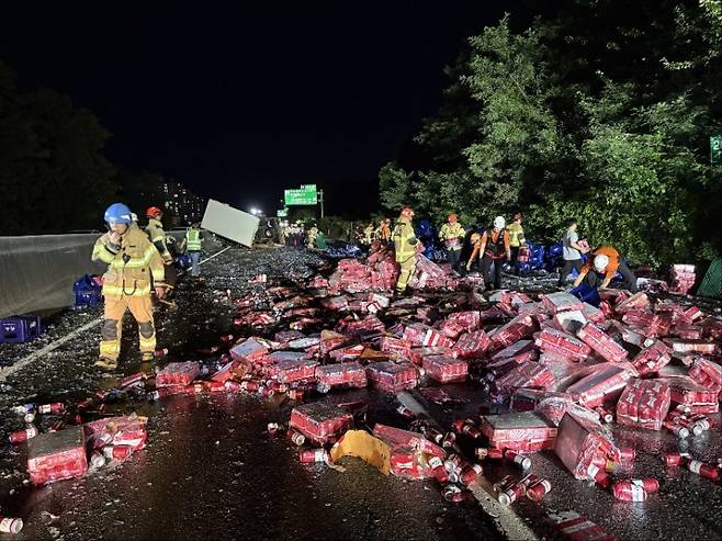 ▲ 사고현장 모습 [광주 북부소방서]