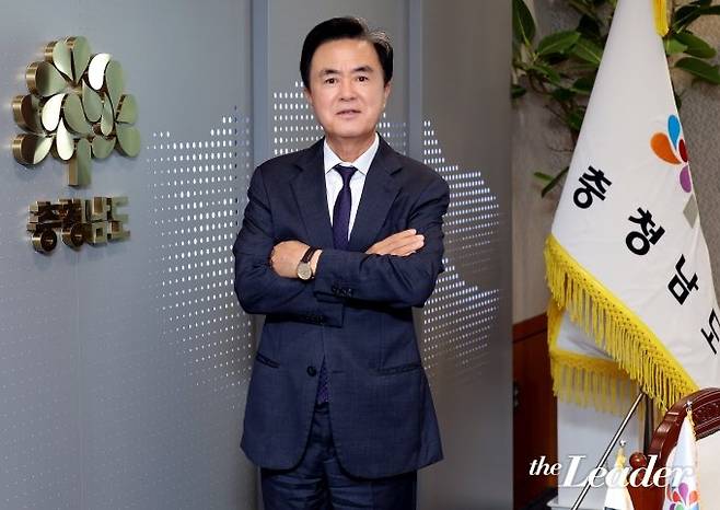 ▲지난 6월 17일 김태흠 충남지사가 충남도청에서 머니투데이 <더리더>와 인터뷰를 진행했다./사진=김창현 머니투데이 기자