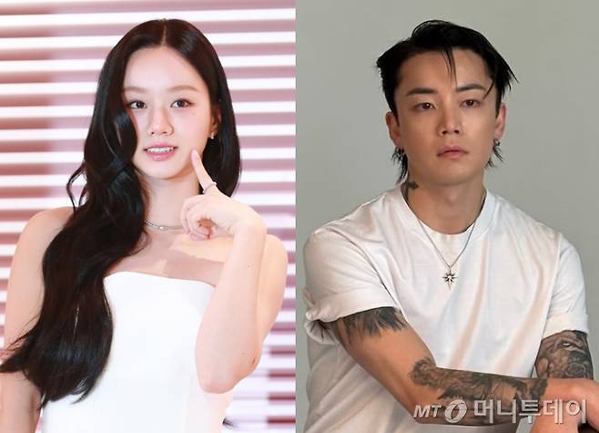 가수 겸 배우 혜리(이혜리)가 Mnet '스트릿 맨 파이터'에 출연해 얼굴을 알린 댄서 우태와 열애설에 휩싸였다. /사진=머니투데이 DB, 우태 인스타그램