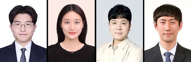 (왼쪽부터) 손원경 박사, 김지현 석사과정생, 백상열 교수, 최창순 교수. (사진=한양대 제공) *재판매 및 DB 금지
