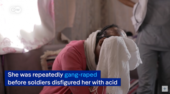티그라이 전쟁 중 집단성폭행 피해를 입은 또 다른 여성. 사진은 기사 내용과 직접 관련 없음. 도이체벨레(DW) 공식 유튜브 캡처