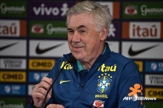 카를로 안첼로티 브라질 축구대표팀 감독.  /AFPBBNews=뉴스1