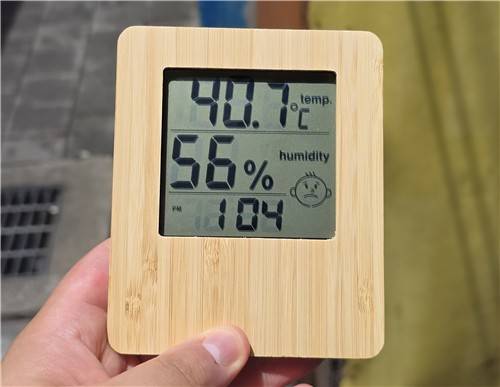 주모 씨가 사는 영등포 쪽방 내부 온도 [촬영 최원정]