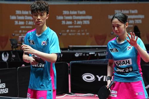 김가온(왼쪽)과 박가현 [대한탁구협회 제공. 재판매 및 DB 금지]