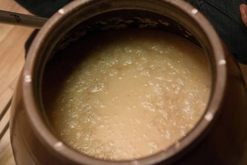 술이 끓는 모습