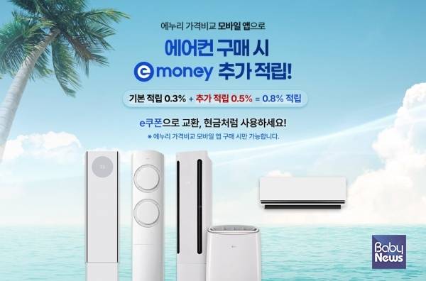 에어컨 추가 적립 이벤트 이미지. ⓒ에누리닷컴