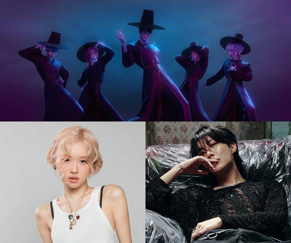 (상단부터 시계방향) '케이팝 데몬 헌터스' 사자보이즈, 제이홉, 로제 / 사진=넷플릭스, 빅히트 뮤직, 더블랙레이블