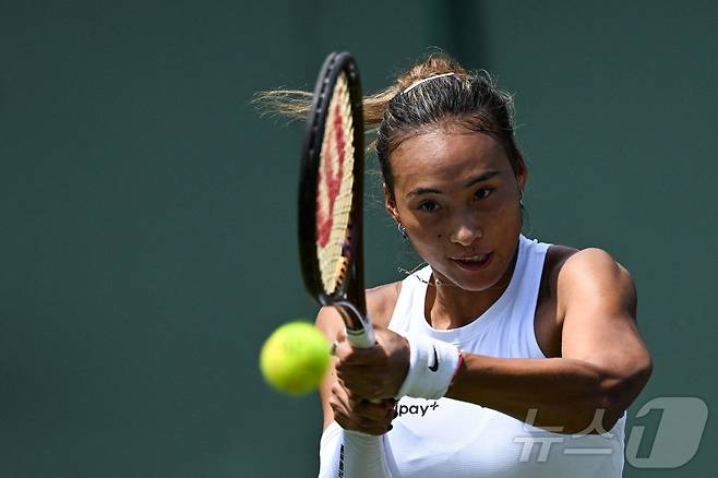 정친원도 1일(현지시간) 윔블던 2회전 진출에 실패했다. ⓒ AFP=뉴스1
