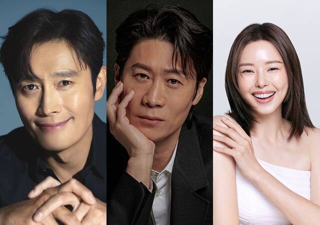 배우 이병헌 진선규 이하늬(왼쪽부터)가 애니메이션 '킹 오브 킹스' 더빙 캐스트에 이름을 올렸다. 이와 관련해 장성호 감독은 "캐스팅 운이 좋은 편"이라고 말했다. /각 소속사