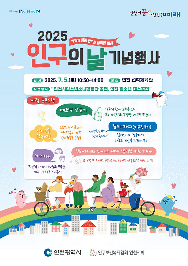 2025년 인구의 날 기념 행사 포스터 ⓒ 인천시 제공