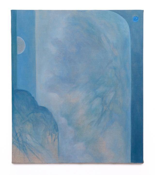 사진설명: 김경연, Blue Moon Celadon (2025) 린넨 위 유화, 63.5×51cm
