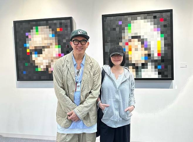 2023년 구준엽 전시회를 찾은 처제 서희제. 사진|서희제 SNS