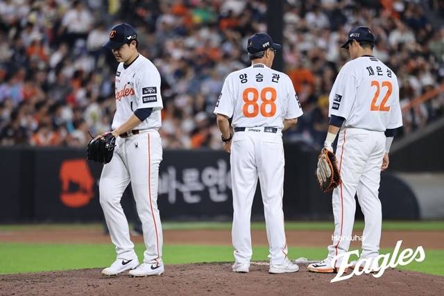 문동주는 2일 대전 NC전에서 패전을 떠안았다. 사진=한화 제공