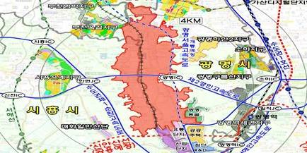 광명시흥 공공주택지구 위치도./사진제공=경기도