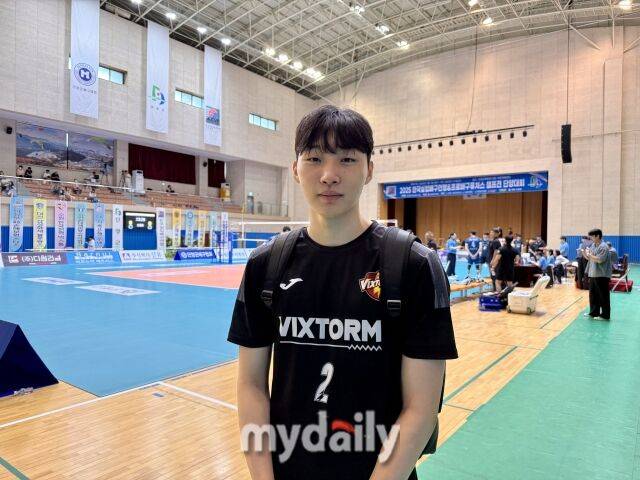 한국전력의 2004년생 세터 김주영이 2025 한국실업배구&프로배구 퓨처스 챔프전 단양대회에 출전하고 있다./마이데일리