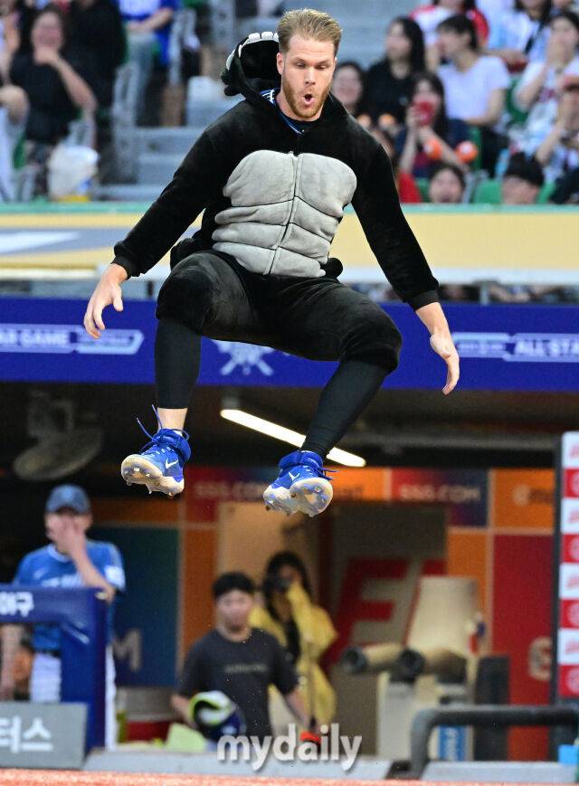 삼성 라이온즈 시절 데이비드 맥키넌./마이데일리