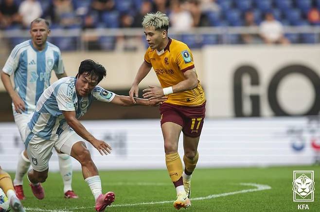 [서울=뉴시스] 2025 하나은행 코리아컵 준결승에 진출한 프로축구 K리그1 광주FC. (사진=대한축구협회 제공)