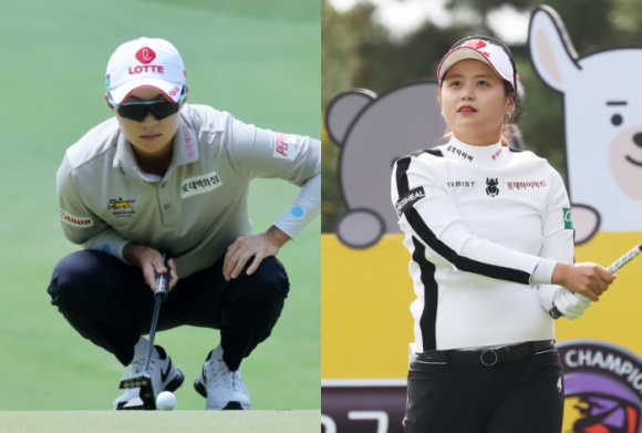 김효주(왼쪽)와 최혜진(오른쪽). 연합뉴스