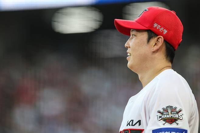KIA 김건국은 1일 광주 SSG와 원정경기에서 선발등판해 4.1이닝 2실점으로 활약했다. 외국인 투수 네일의 공백을 채우며 팀 승리에 힘을 보탰다. 사진제공｜KIA 타이거즈