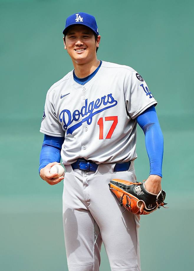 ▲ 마운드에서 미소짓는 오타니 쇼헤이. ⓒ연합뉴스