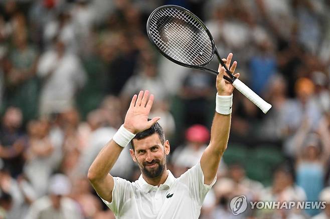 승리한 조코비치 [AFP=연합뉴스]