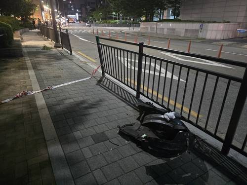 상암동 차량 돌진 사고 현장 [촬영 최원정]