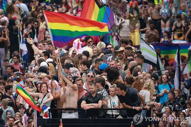 베를린 퀴어축제 [EPA 연합뉴스 자료사진. 재판매 및 DB 금지]