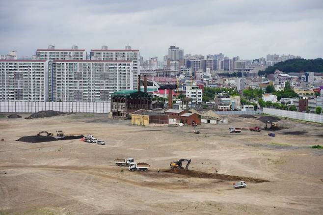 더현대 광주 복합쇼핑몰이 들어설 옛 전남방직·일신방직 부지. 송보현 기자