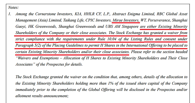 CATL의 상장 전 주식 배정 보고서 캡처. /홍콩 증권거래소(HKEX)