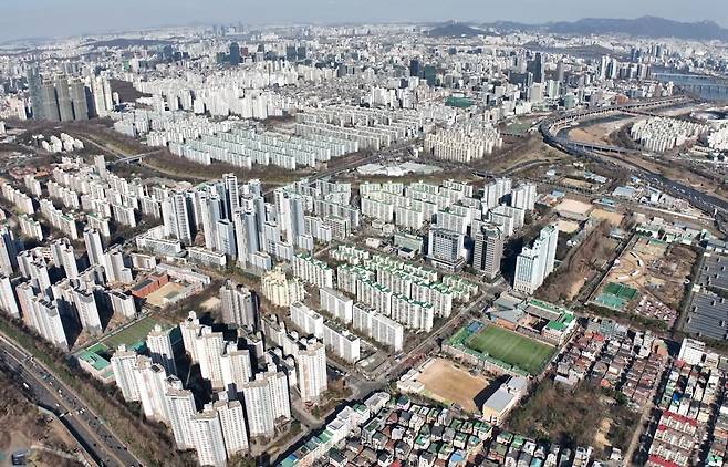 개포우성7차 재건축 단지 전경