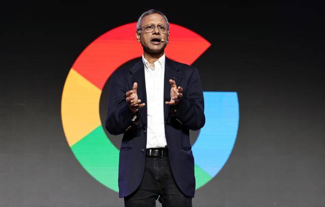 마니쉬 굽타 구글 딥마인드 시니어 디렉터가 2일 서울 강남구 조선팰리스에서 열린 구글 포 코리아 2025에서 축사하고 있다. 뉴스1