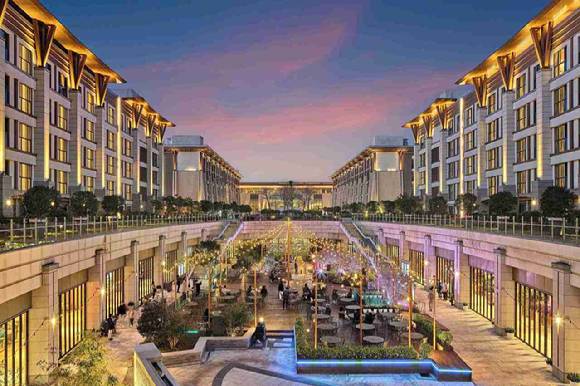 서머셋 제주신화월드의 BBQ피크닉 공간 [사진=호텔스닷컴]