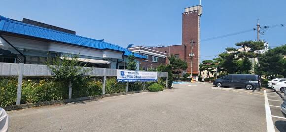 청주에덴교회 주차장 전경. [사진=청주시]
