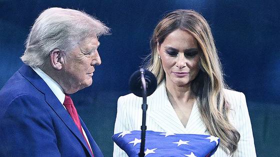 도널드 트럼프 미국 대통령과 배우자 멜라니아 여사. AFP=연합뉴스
