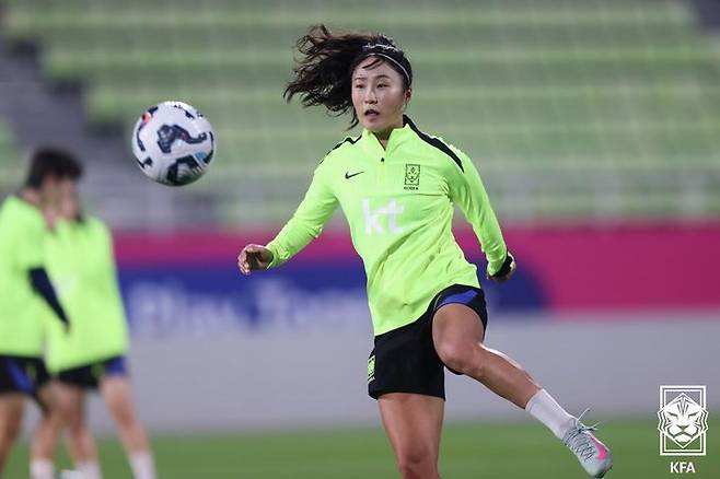 [서울=뉴시스] 여자 축구 국가대표 주장 이영주. (사진=대한축구협회 제공) *재판매 및 DB 금지