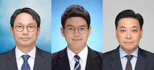 동국대 정권범 교수(왼쪽 첫 번째), 금오공대 황희재 교수(왼쪽 두 번째), 성균관대 최덕현 교수. (사진=동국대 제공) *재판매 및 DB 금지