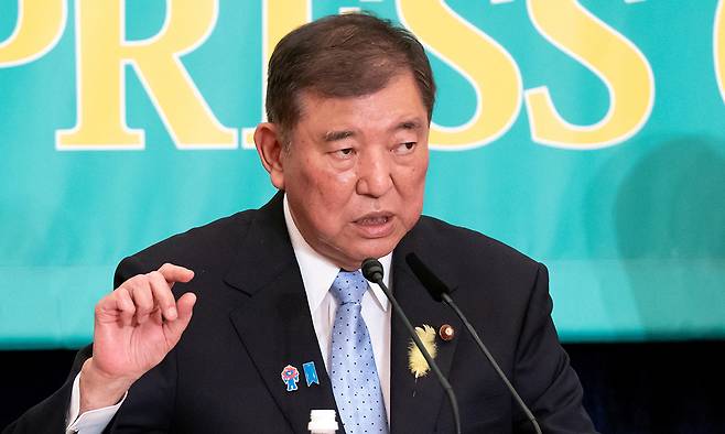 이시바 시게루 일본 총리. 로이터연합뉴스