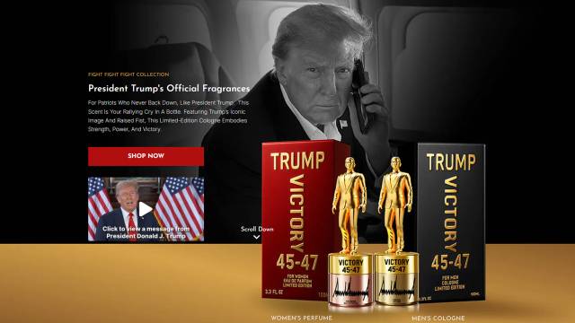 트럼프 프래그넌스 홈페이지 갈무리