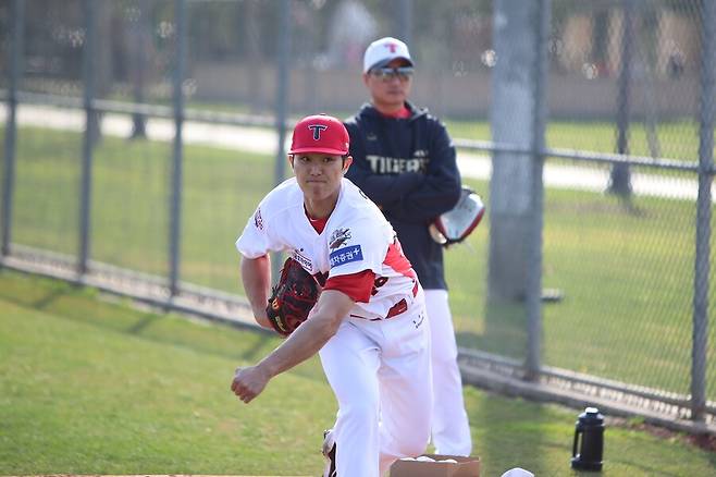 ▲ 이의리는 다음 주 퓨처스리그에서 마지막 재활 등판을 한 뒤 후반기 시작과 함께 1군 전력에 가세할 예정이다 ⓒKIA타이거즈