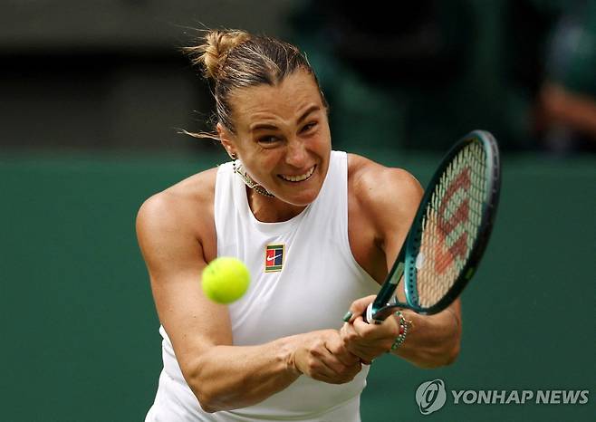 사발렌카의 스트로크 [로이터=연합뉴스]