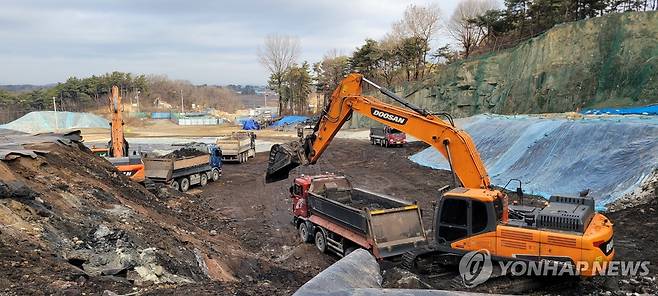 익산시 낭산면 폐석산 복구 모습 [익산시 제공]