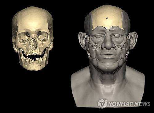 4천900∼4천500년 전 고대 이집트인의 얼굴 모습 추정 (AP=연합뉴스) 대략 기원전 2855∼2570년에 살았던 것으로 추정되는 고대 이집트 남성의 얼굴 모습을 추정해 복원한 모습. AP를 통해 배포되는 제3자 제공 사진. 원형 그대로 크레딧 표시 필수. 관련 기사에만 사용 가능함. 전송 후 14일 이내에만 사용 가능. DB 금지, 재판매 금지, 재사용 허용 금지, 라이선싱 금지.  (Caroline Wilkinson/Liverpool John Moores University via AP) 2025.7.3.
